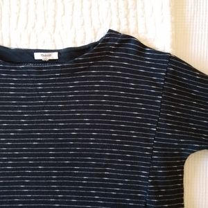 Madewell Shadestripe Boatneck Top L black & white